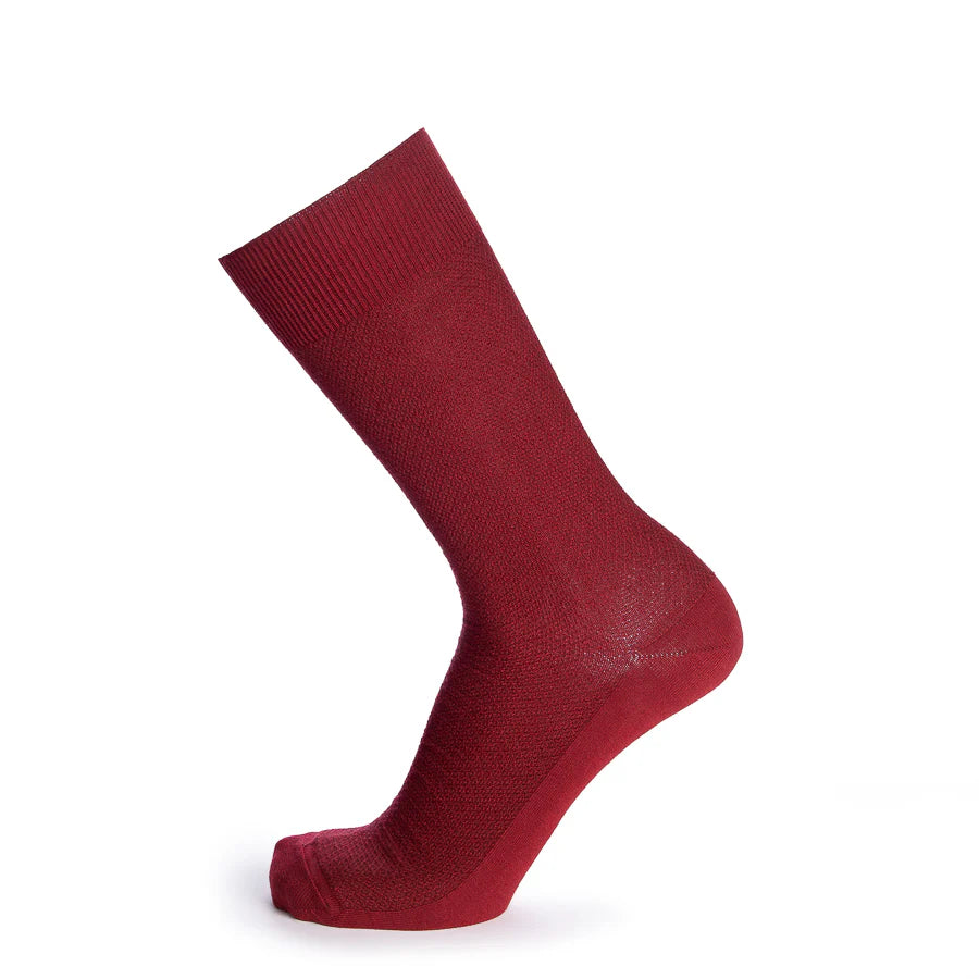 DUCHIEN unisex socks in silk, cashmere and Egyptian cotton - Orange Pop Dachshund